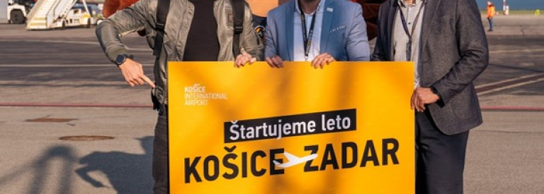 Na letisku Košice odštartovali leto prvým letom do Zadaru